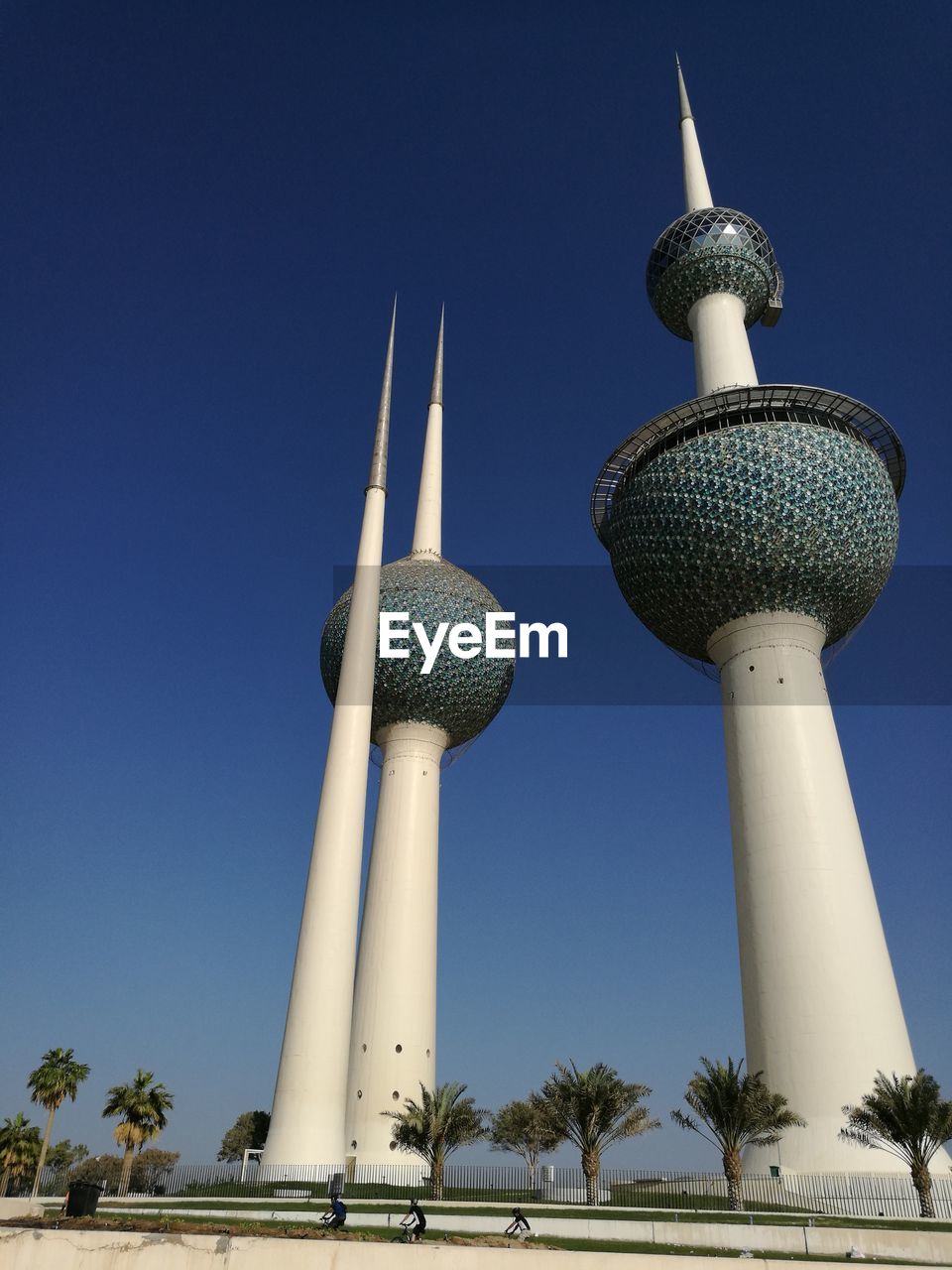 LOW ANGLE VIEW OF COMMUNICATIONS TOWER