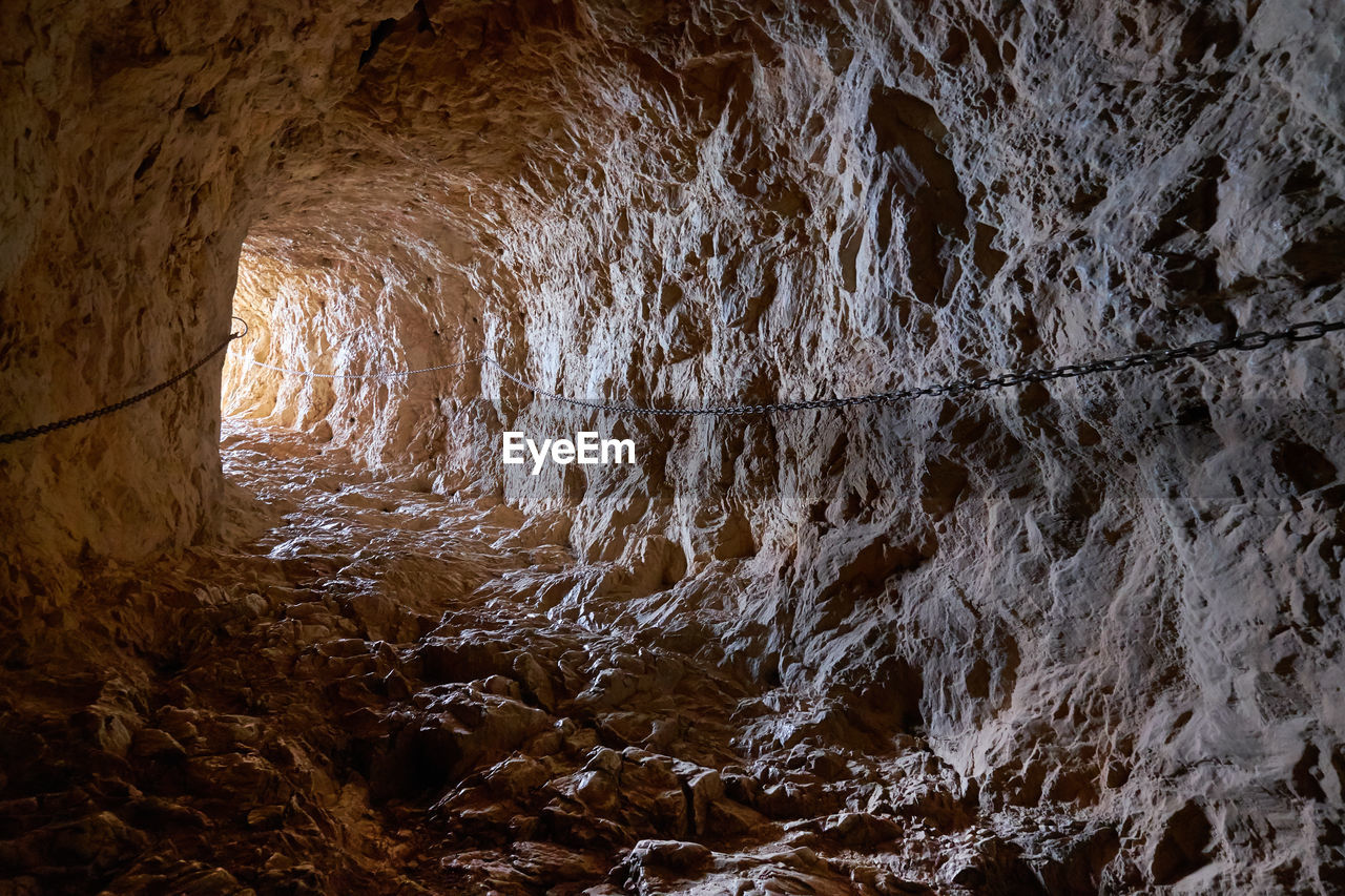 ROCK FORMATION IN CAVE