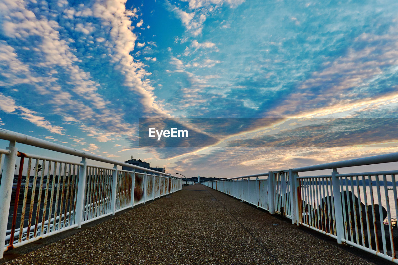 BRIDGE AGAINST SKY DURING SUNSET