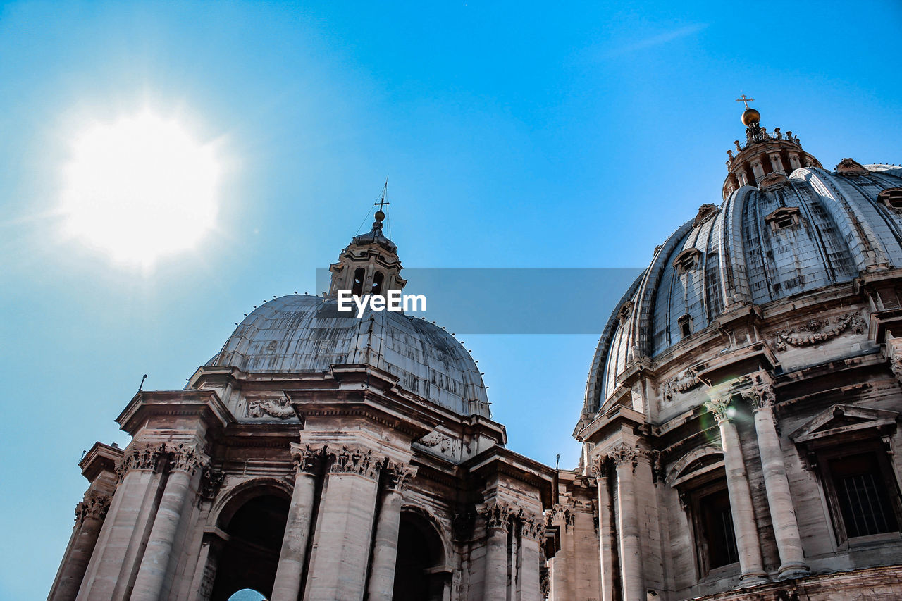 The cupolas of st. peter's basilica in vatican city 