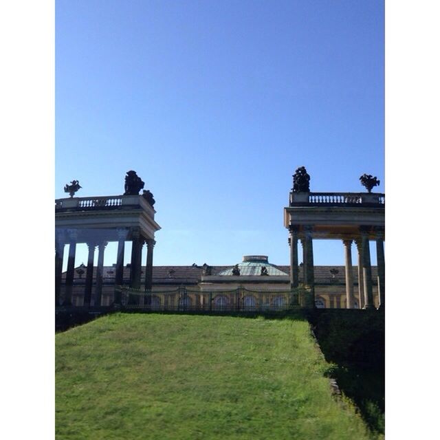 VIEW OF BUILT STRUCTURE AGAINST CLEAR SKY