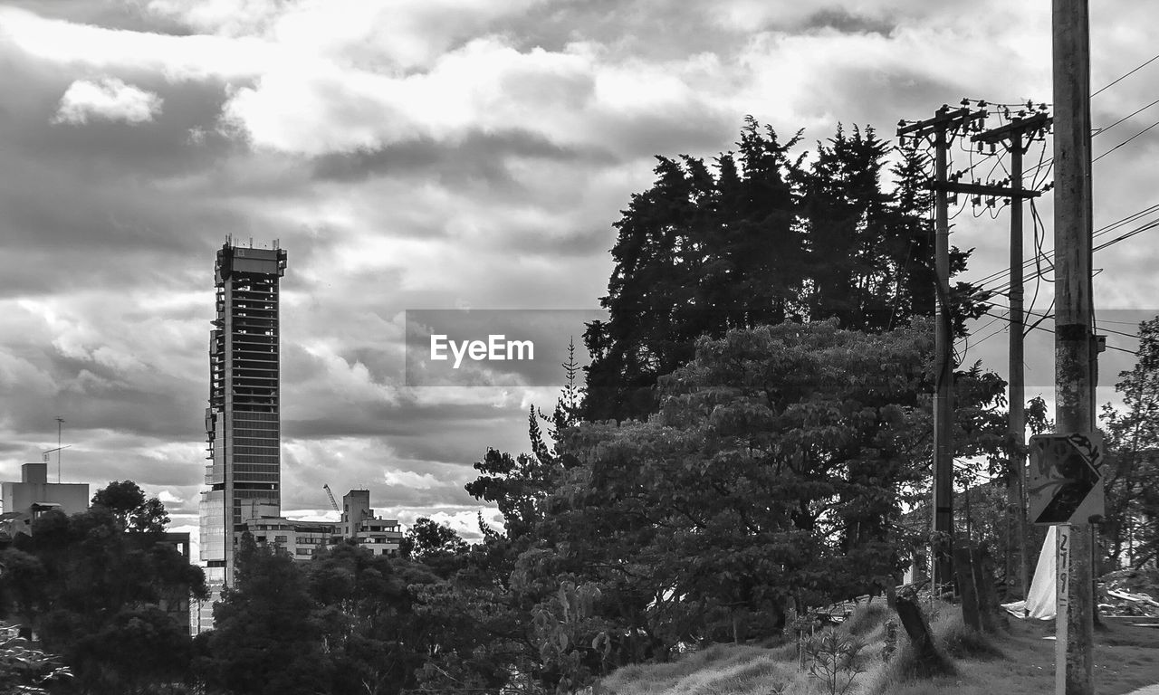 VIEW OF CLOUDY SKY OVER CITY