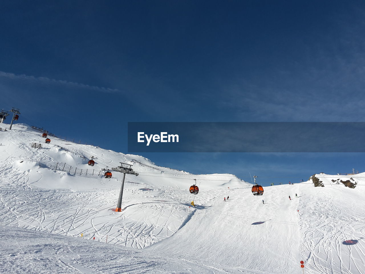 Ski lifts in königsleiten, austria
