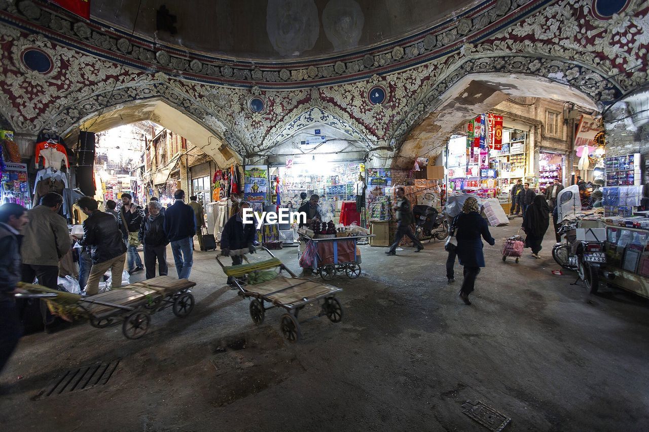 People walking at grand bazaar