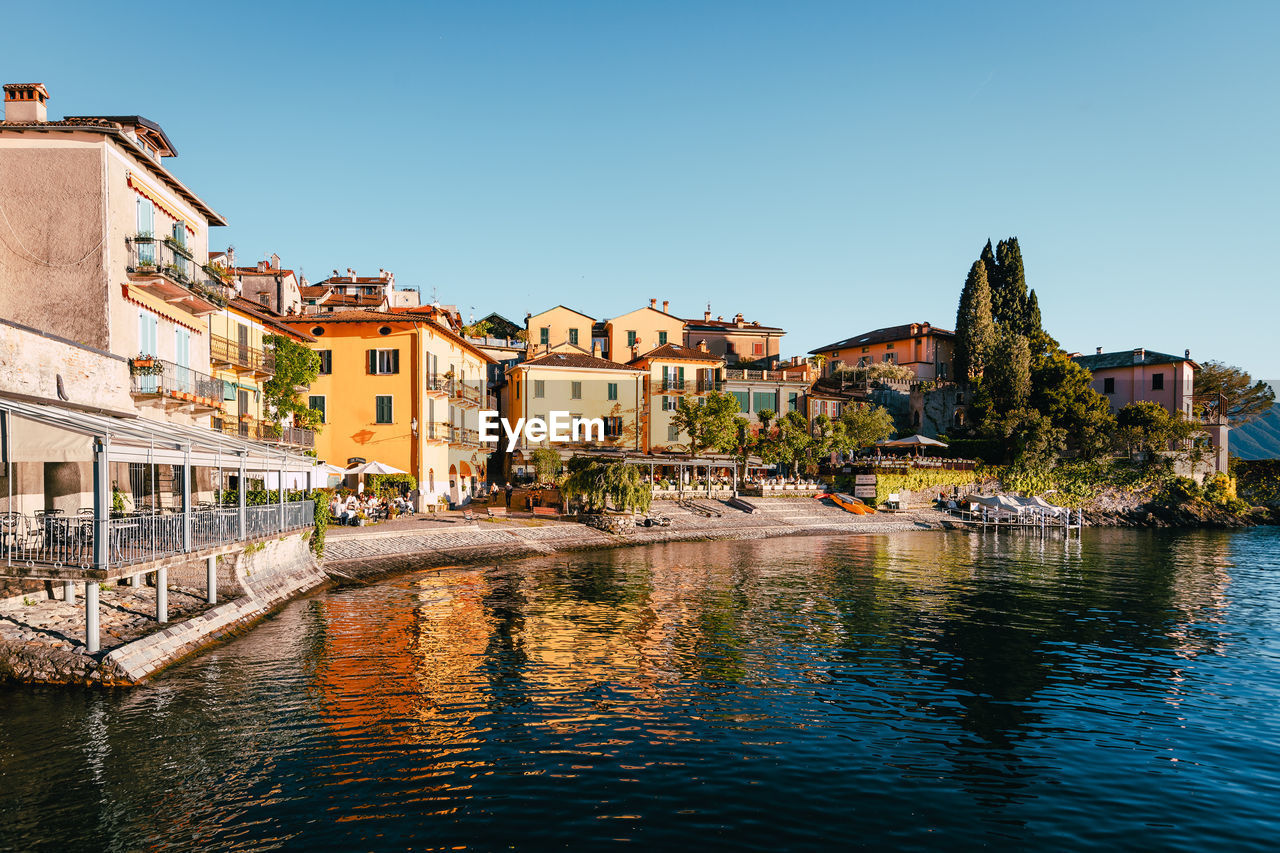 Panoramic view of the village of varenna on lake como