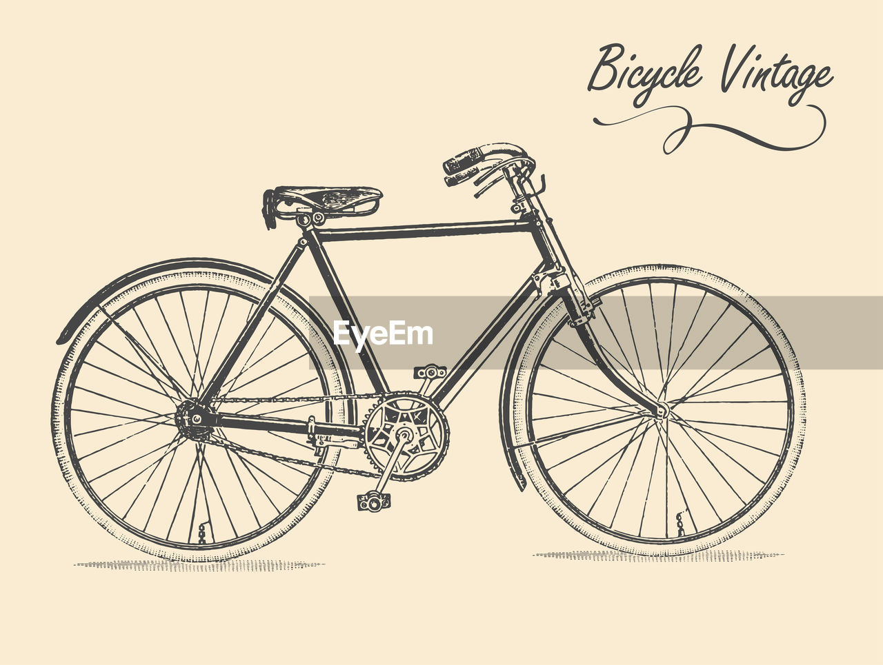 bicycle, transportation, vehicle, wheel, road bicycle, bicycle wheel, sketch, mode of transportation, land vehicle, font, no people, bicycle frame, racing bicycle, drawing, activity