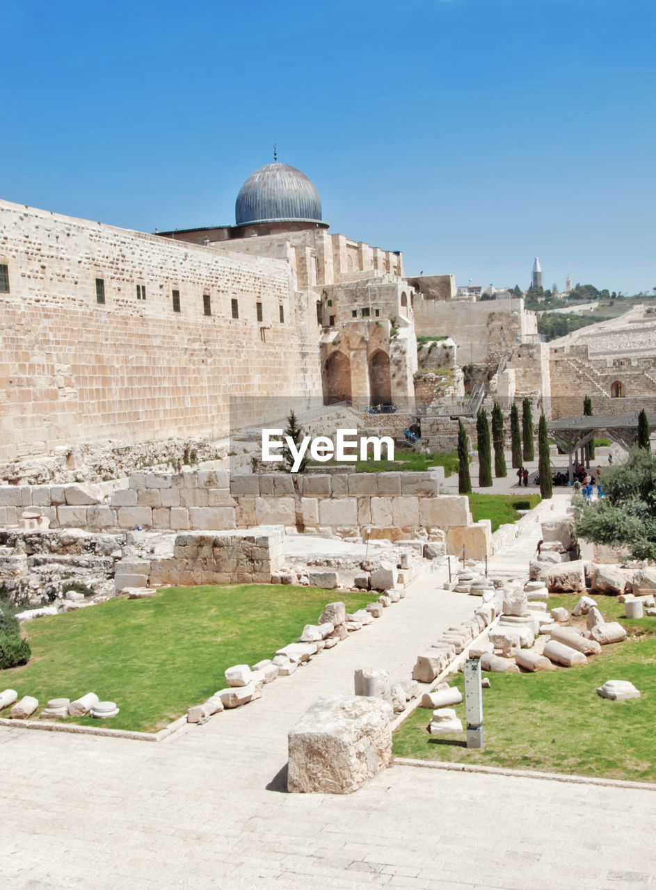 Old ruins in jerusalem