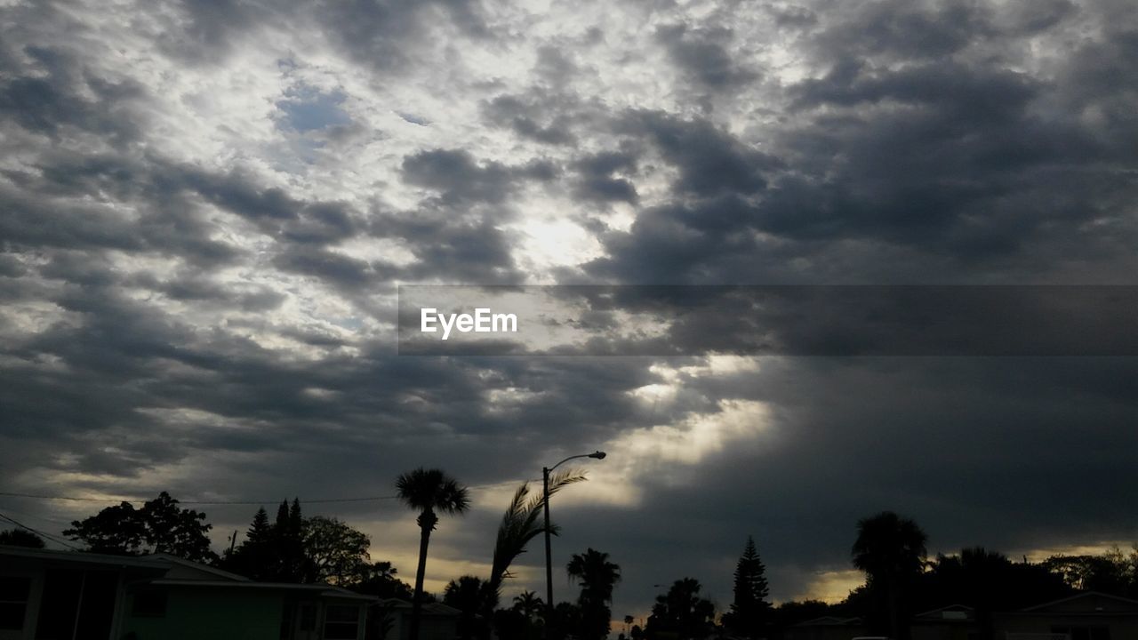 Low angle view of cloudy sky