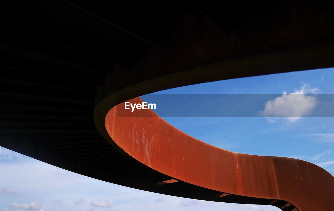 Low angle view of structure against sky