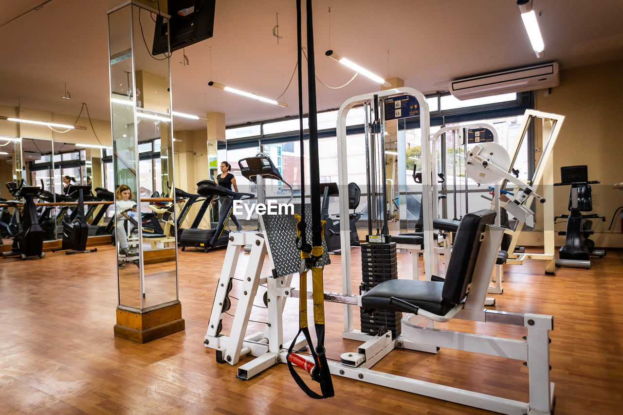 Interior of gym