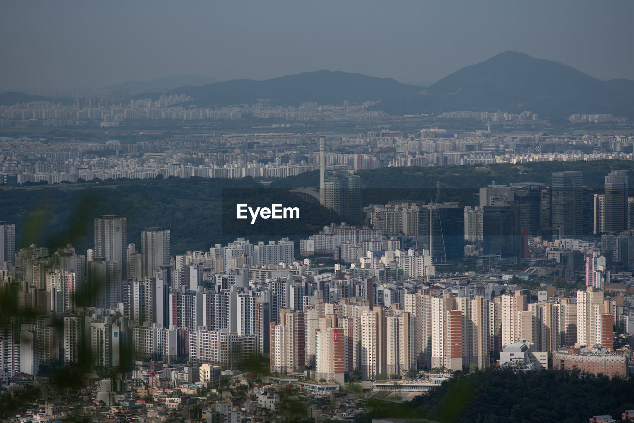 high angle view of cityscape