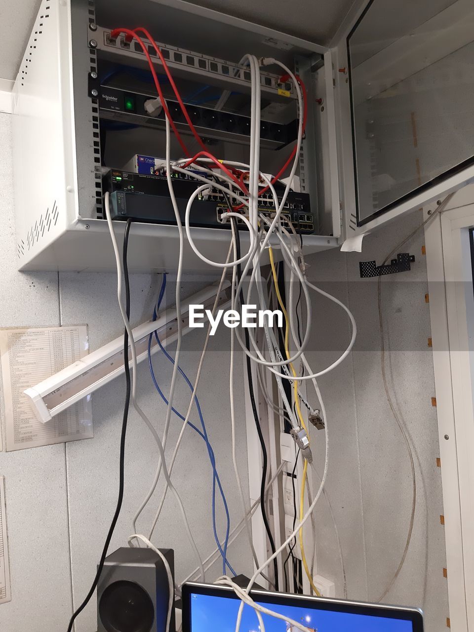 Low angle view of cables