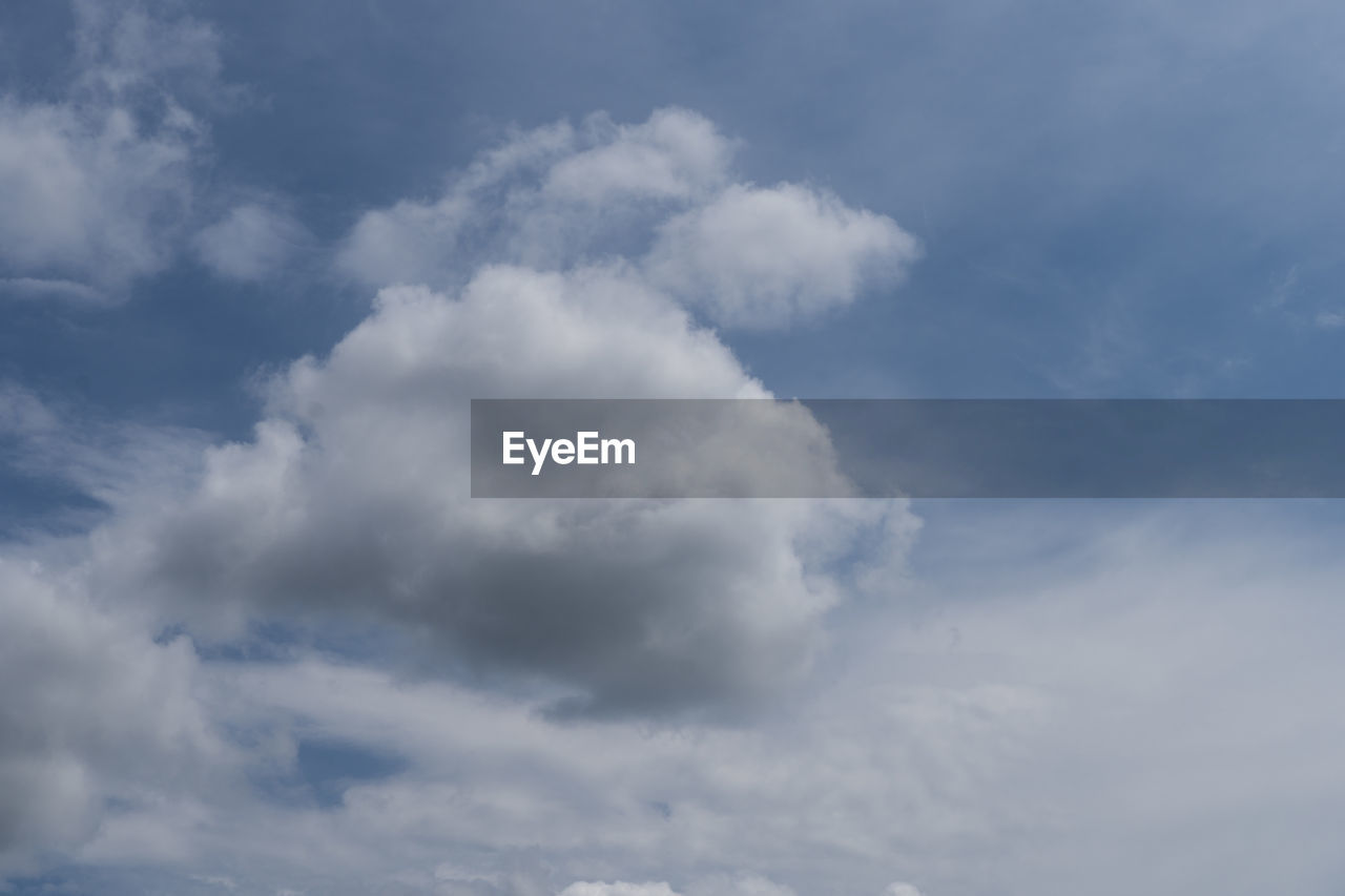 LOW ANGLE VIEW OF CLOUDS IN BLUE SKY