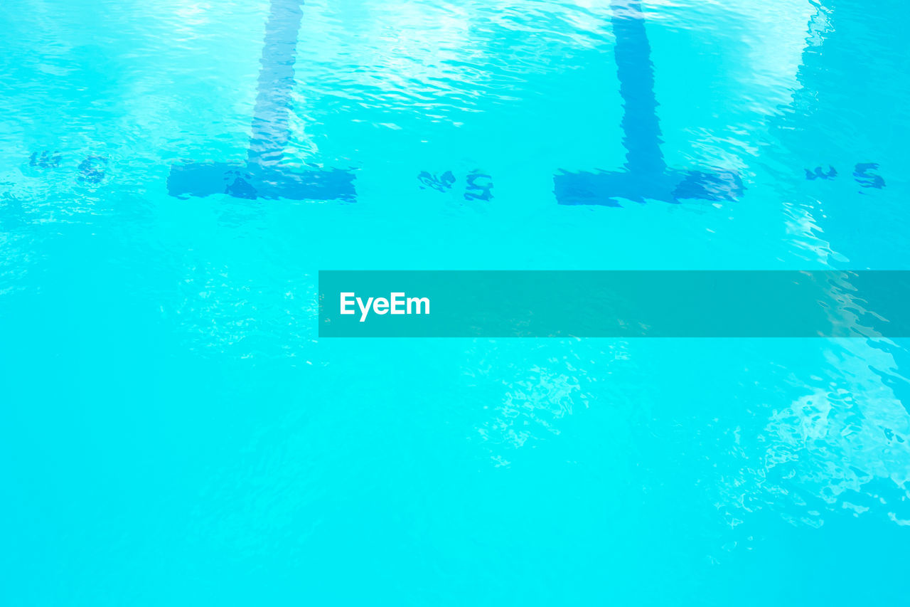 Full frame shot of turquoise swimming pool