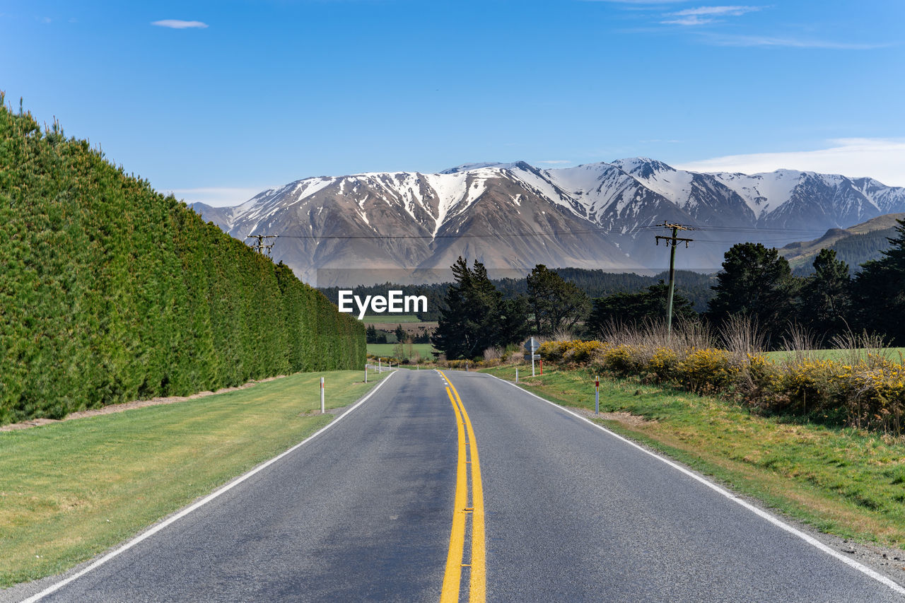Landscape of canterbury, new zealand. taken on inland scenic route 72.