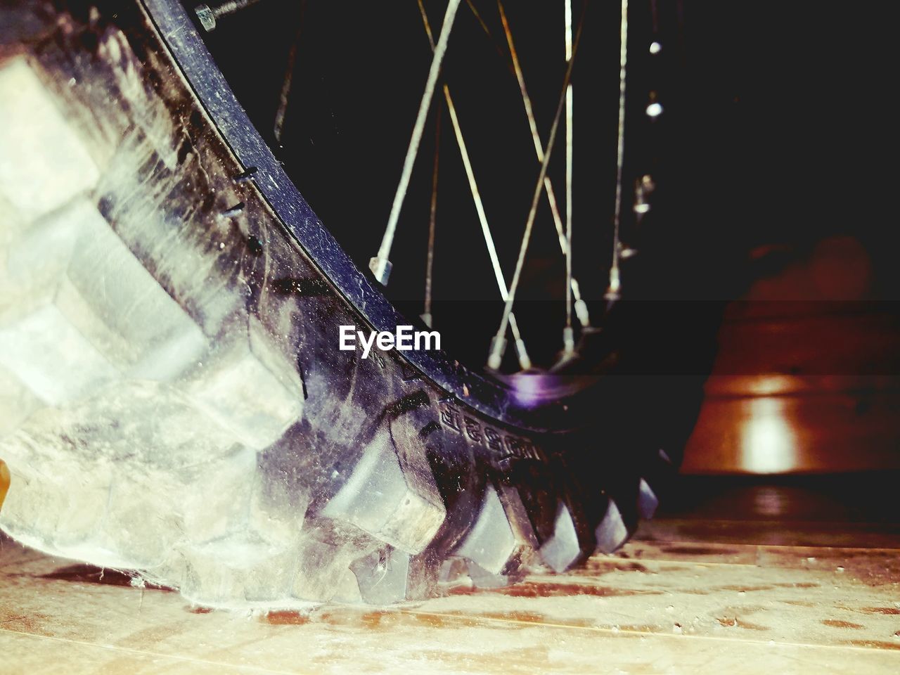 Close up of tire