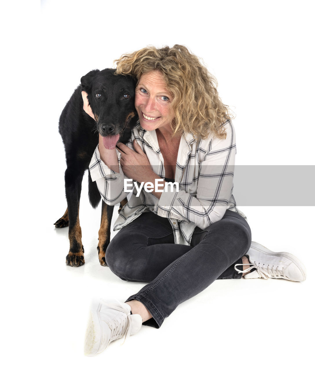 PORTRAIT OF A WOMAN WITH DOG