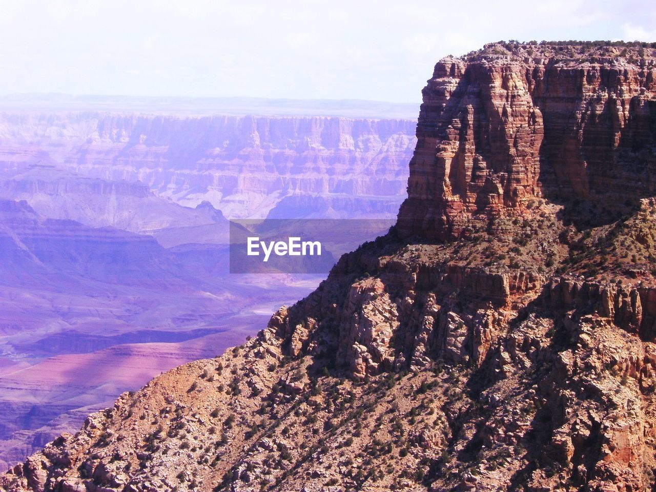 View of rock formations