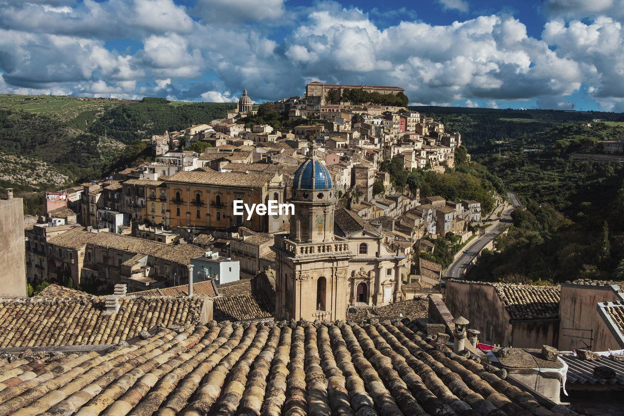 View of buildings in city