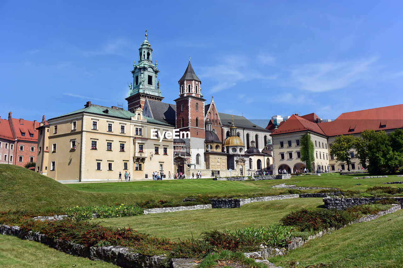 View of wawel castle in krakow, poland