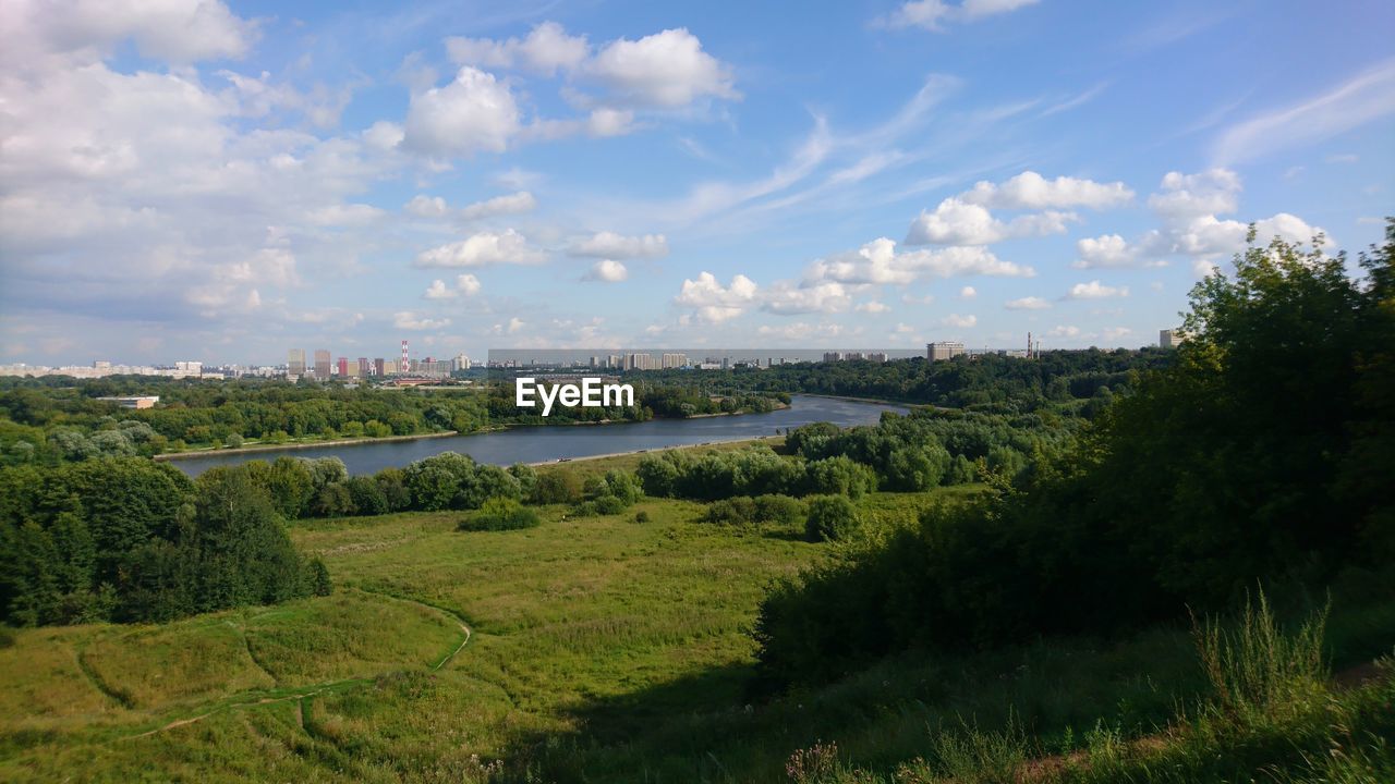 Scenic view of landscape against sky