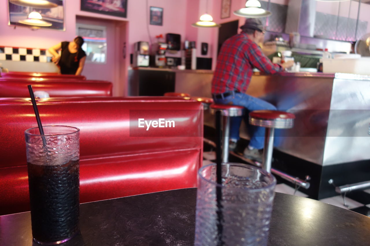 Close-up of drink on table at restaurant