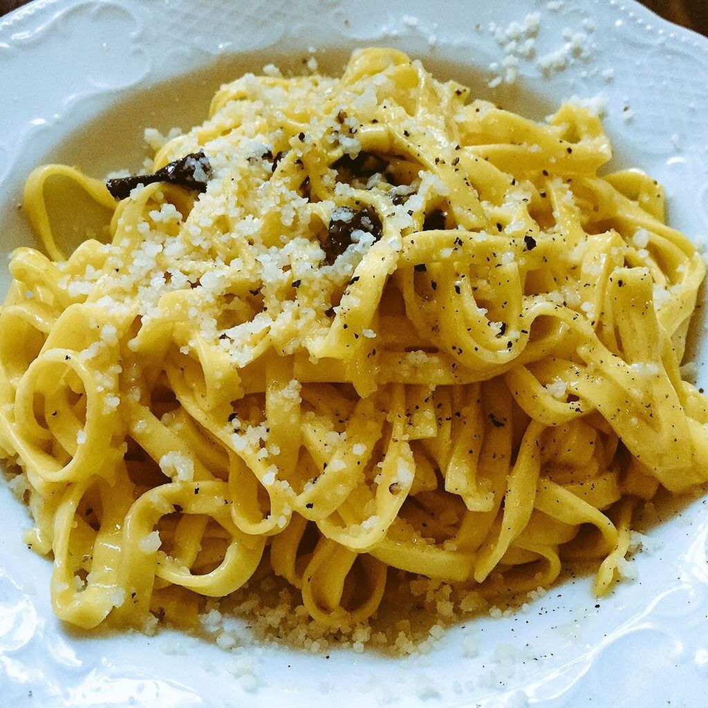 Tagliatelle with white truffles