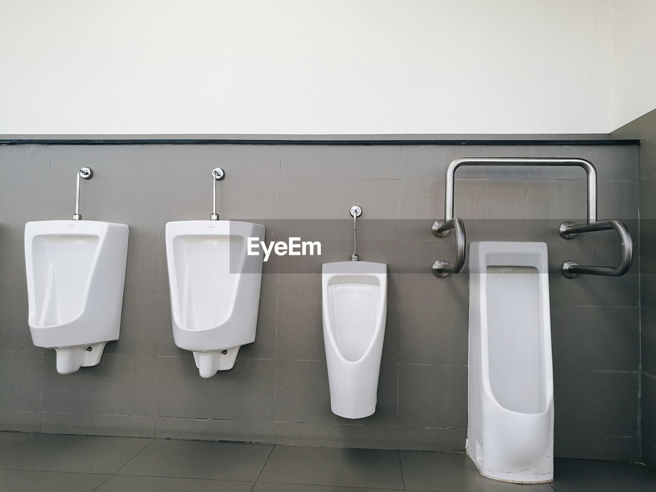 Urinals in restroom