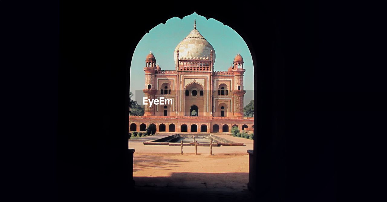 View of historical building against clear sky