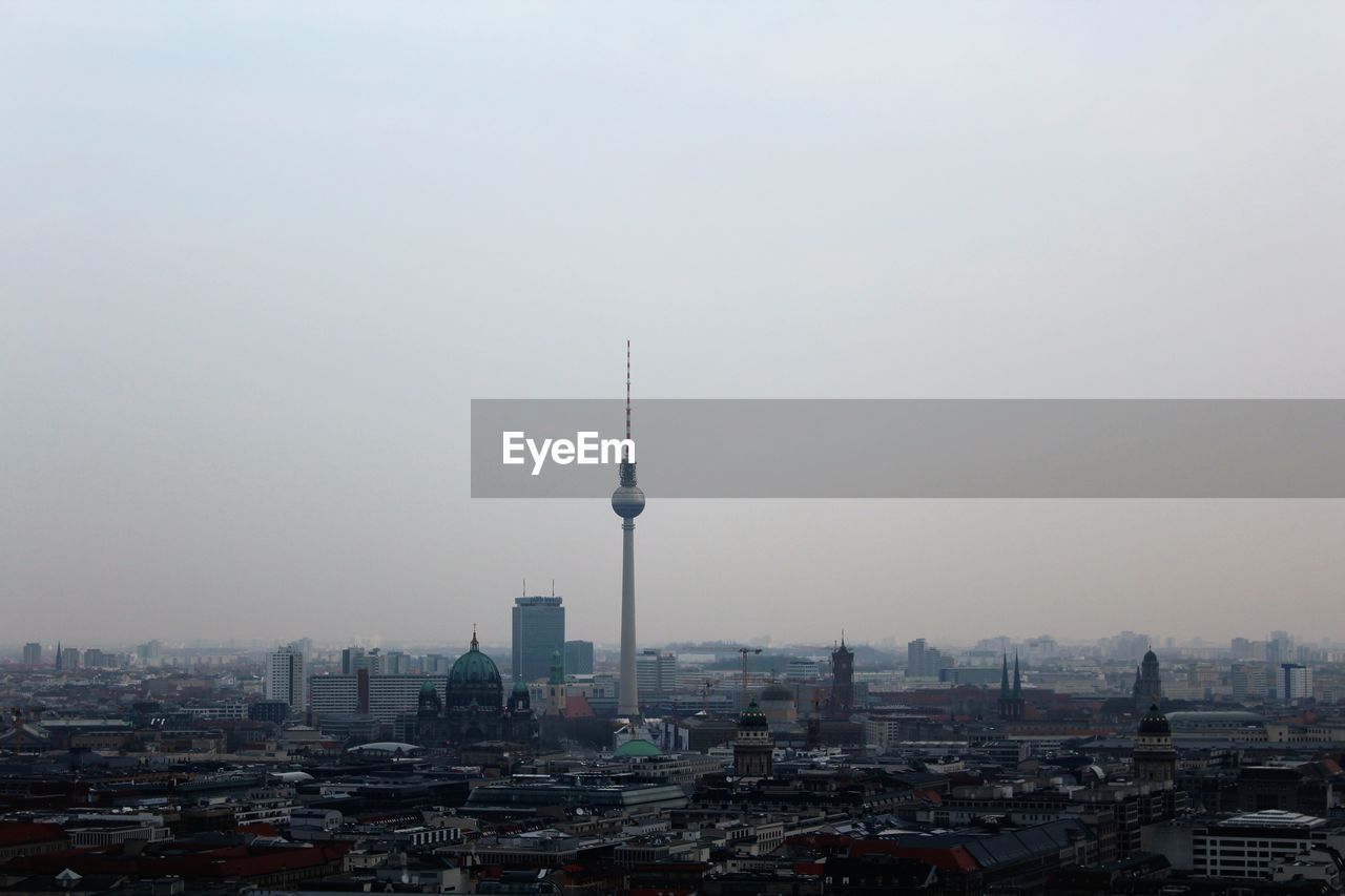Panoramic berlin cityscape