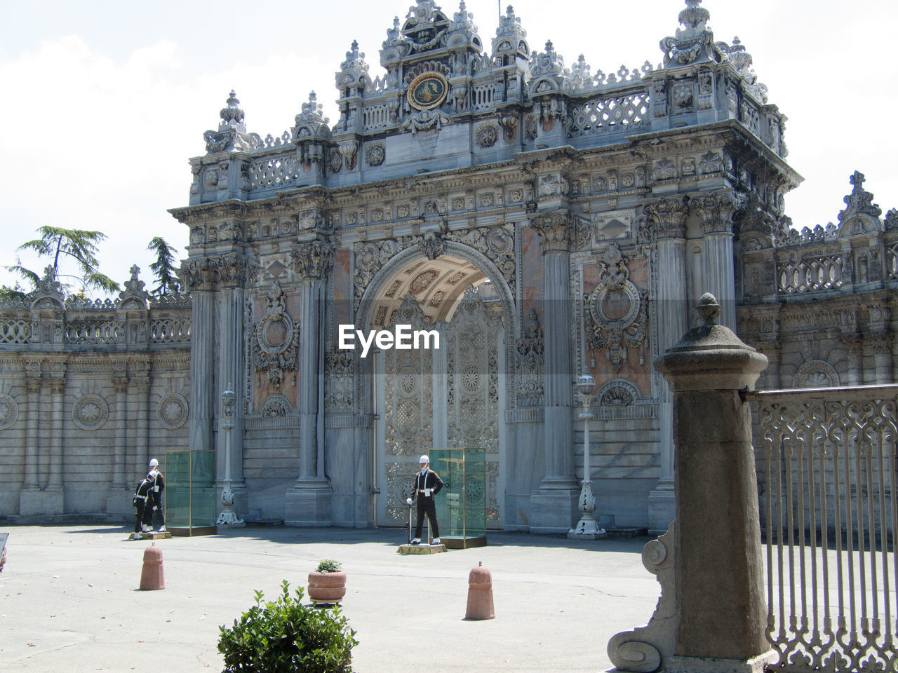 Closed gate of dolmabahce palace