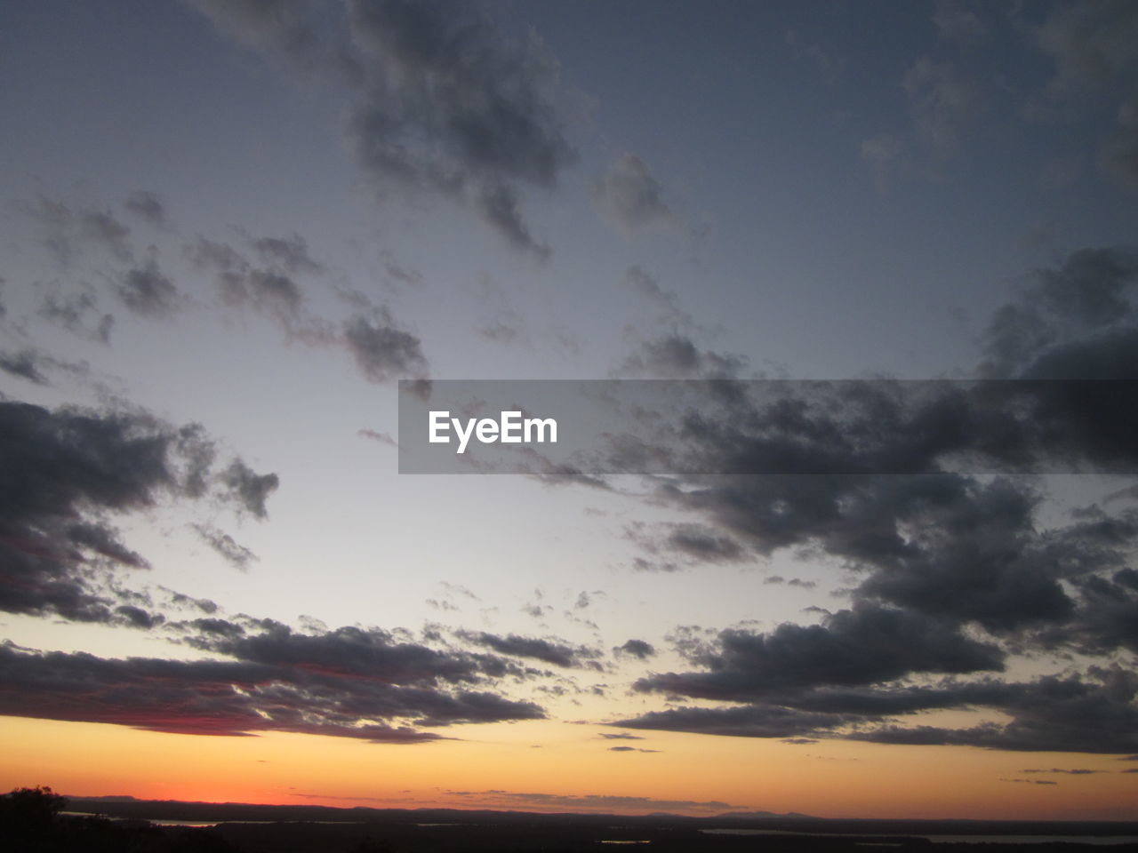 Low angle view of sky during sunset