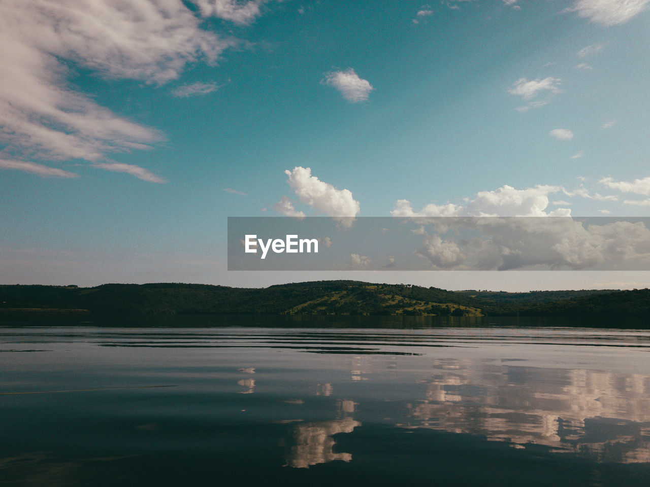 LAKE AGAINST SKY