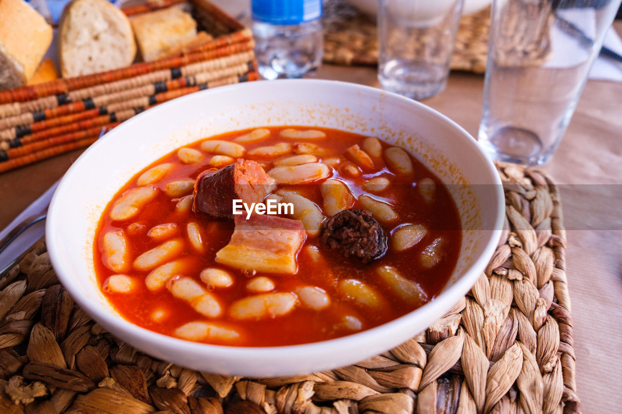 food and drink, food, healthy eating, vegetable, dish, meat, wellbeing, meal, soup, bread, bowl, produce, stew, freshness, table, cuisine, no people, indoors, dinner, bean, tomato, spice, root vegetable