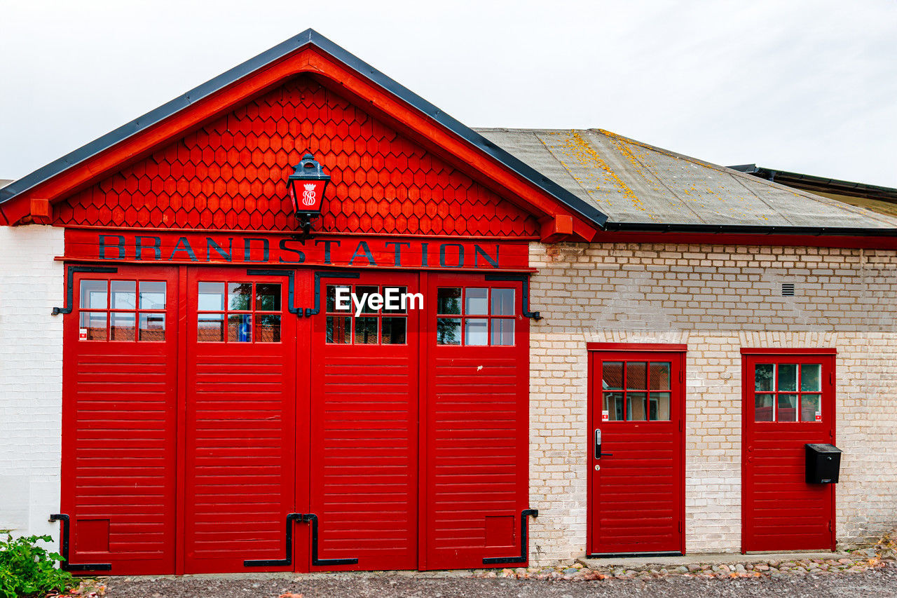 Exterior of an old fire station