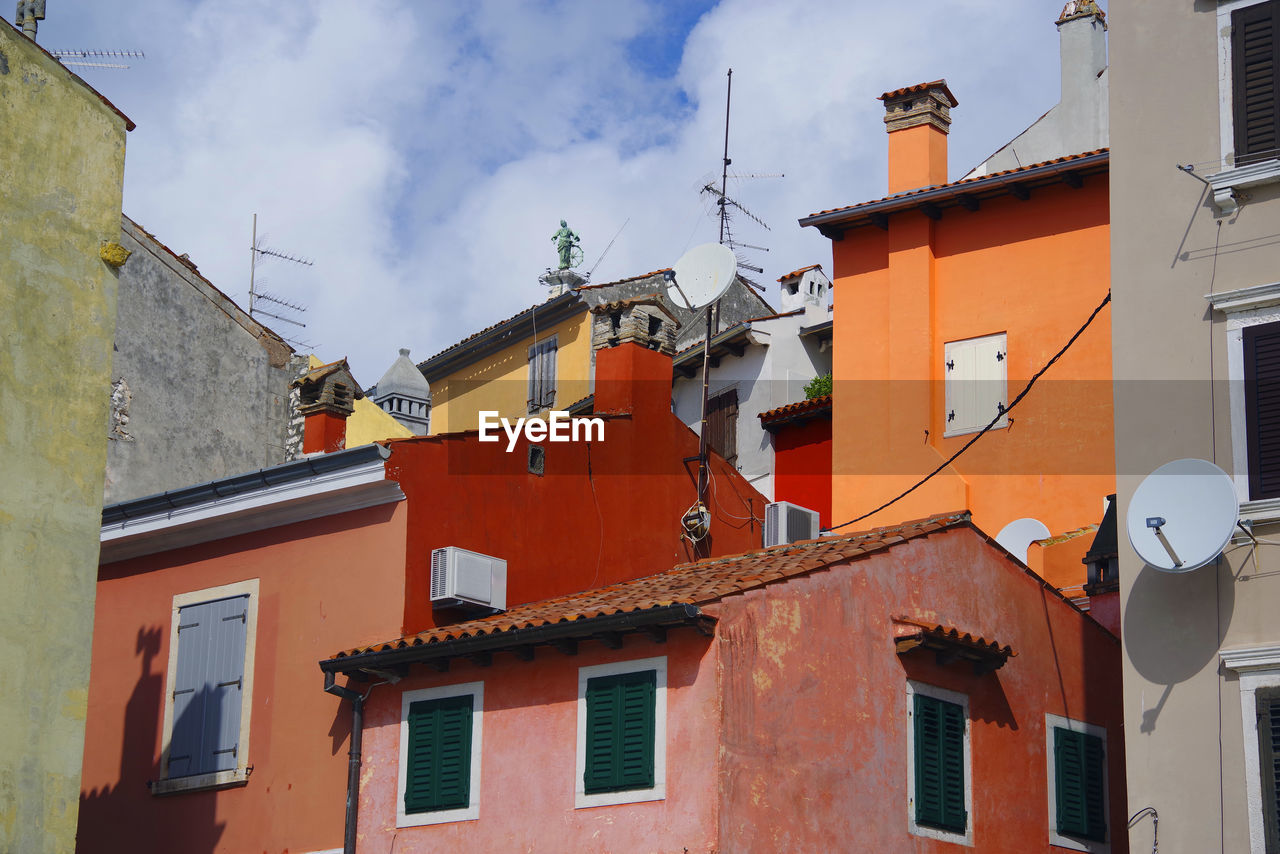 LOW ANGLE VIEW OF BUILDINGS AGAINST SKY IN CITY