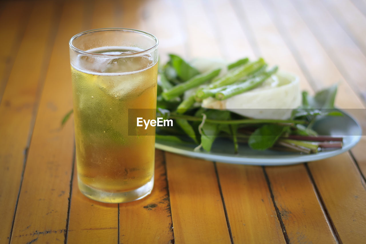 Close-up of drink on table