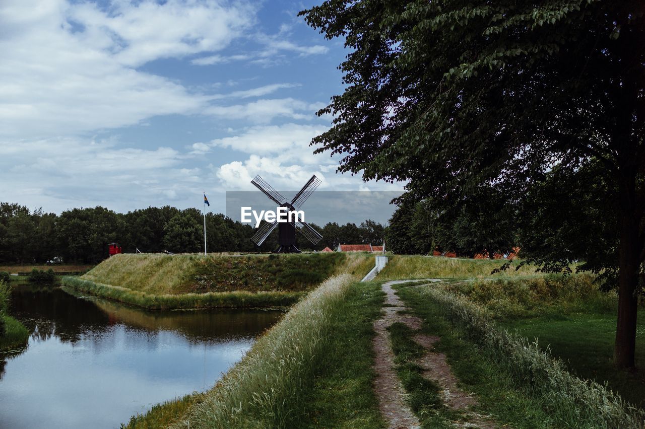 SCENIC VIEW OF CANAL AGAINST SKY