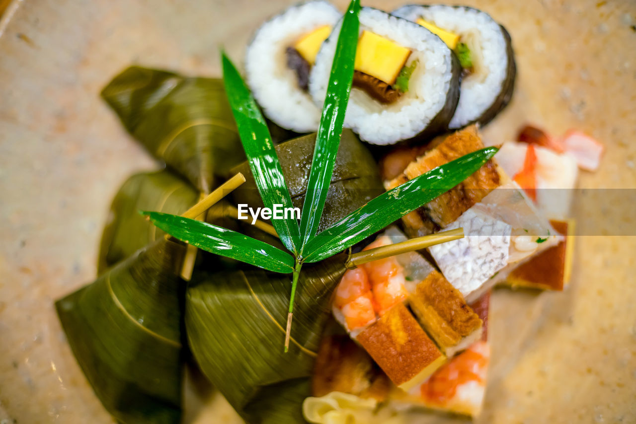 close-up of food in plate