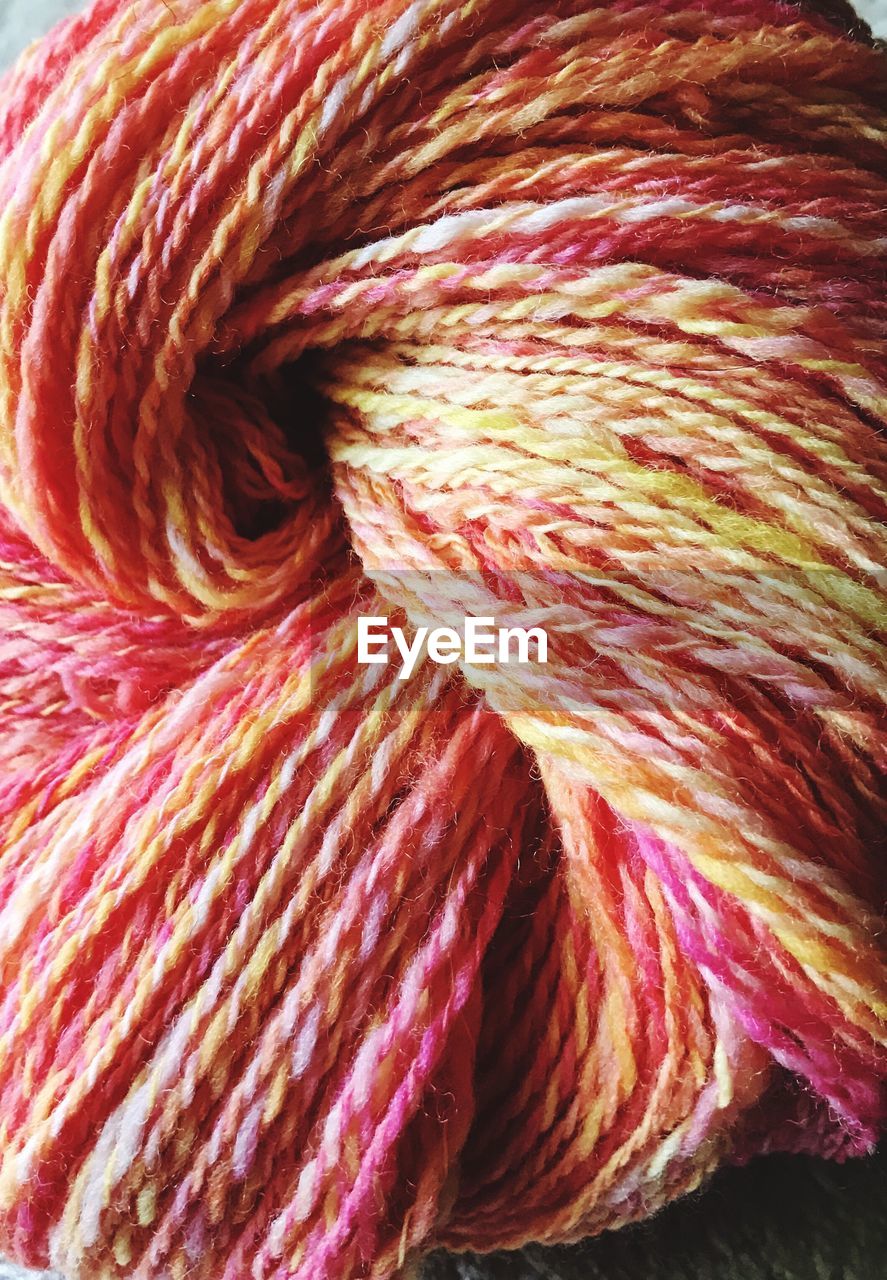 Full frame shot of multi colored wool