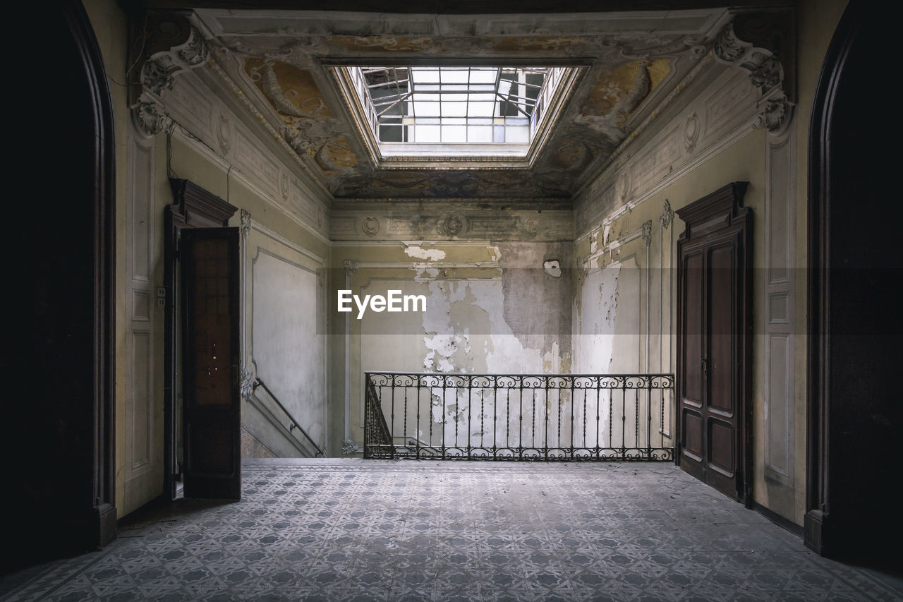 Interior of old abandoned home