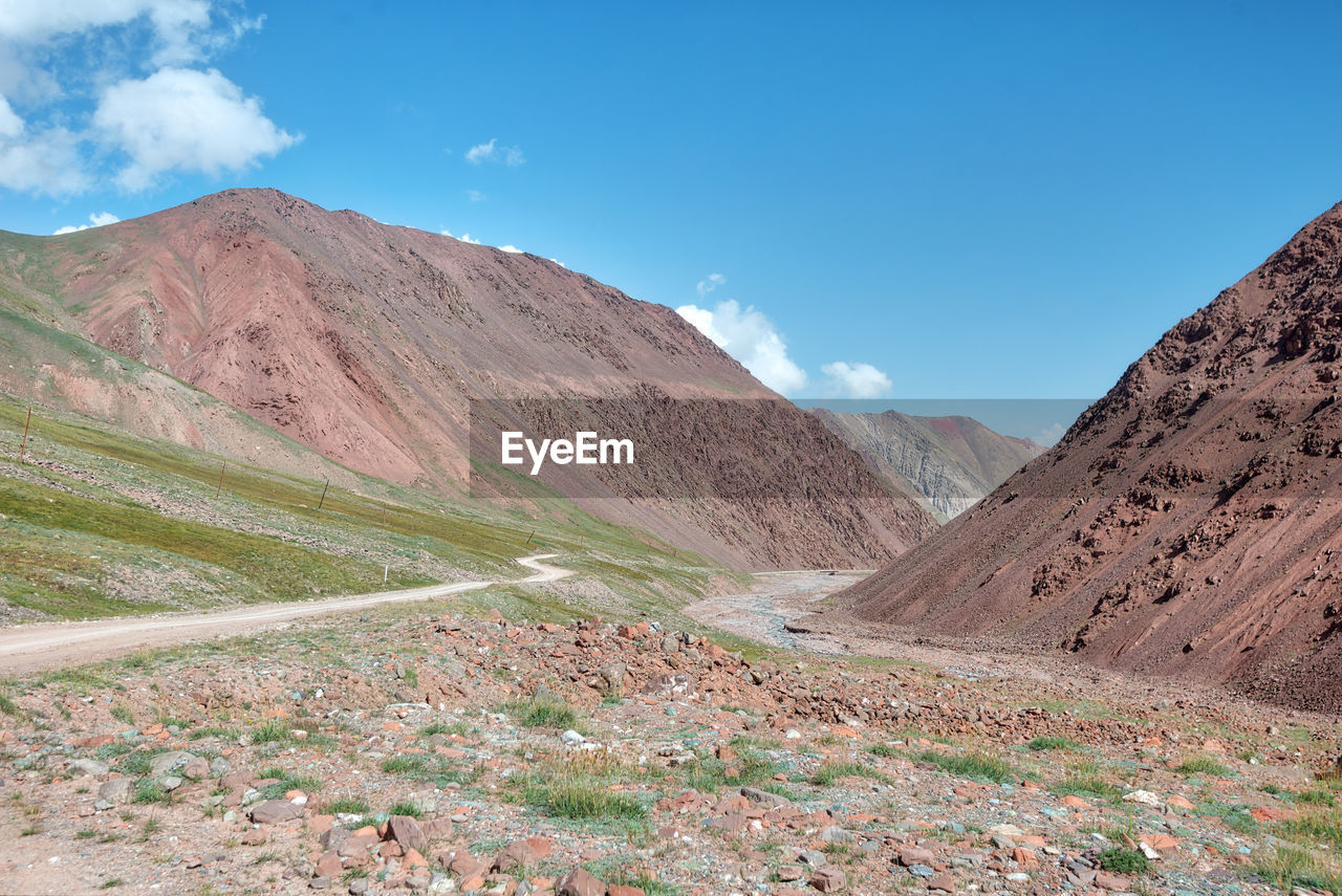 SCENIC VIEW OF MOUNTAIN RANGE AGAINST SKY