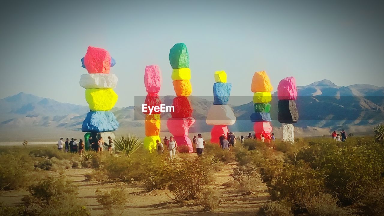 VIEW OF MULTI COLORED HOT AIR BALLOONS