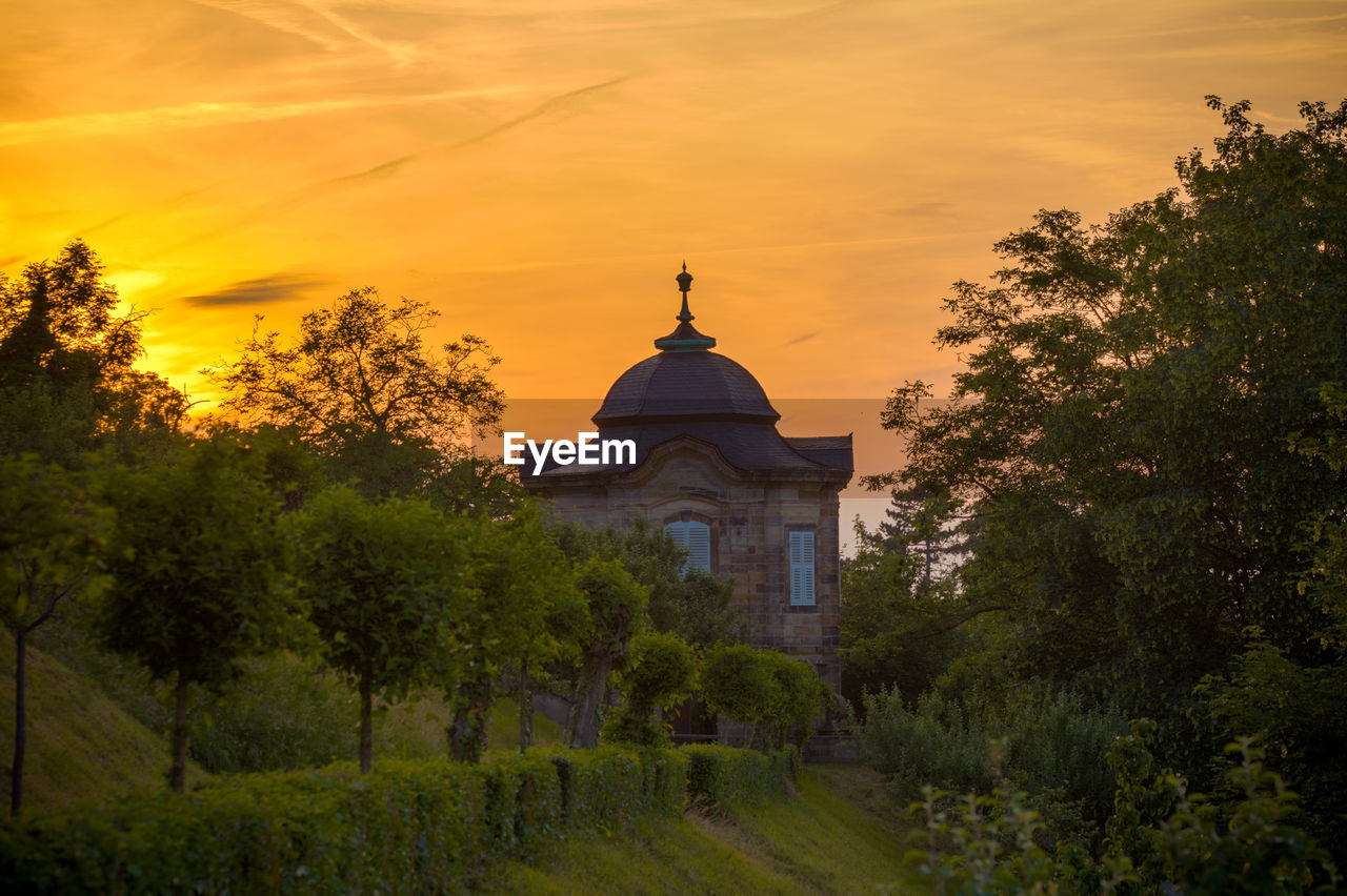 Cathedral against sky during sunset