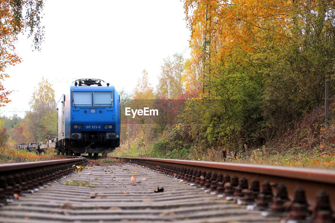 Train on railroad track