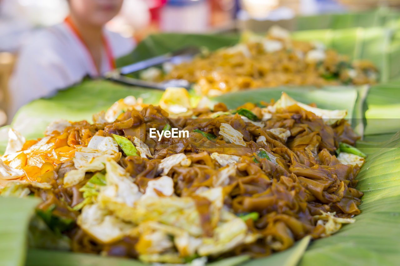 Asian food lifestyle, lanna northern thai street food vendor in chingmai, thailand.