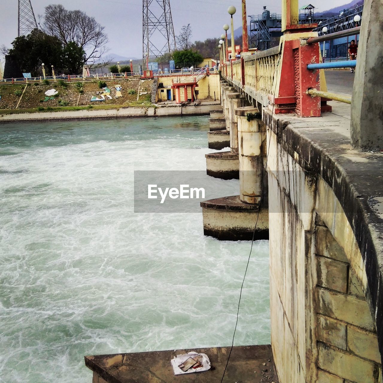 VIEW OF CANAL ALONG BUILT STRUCTURES