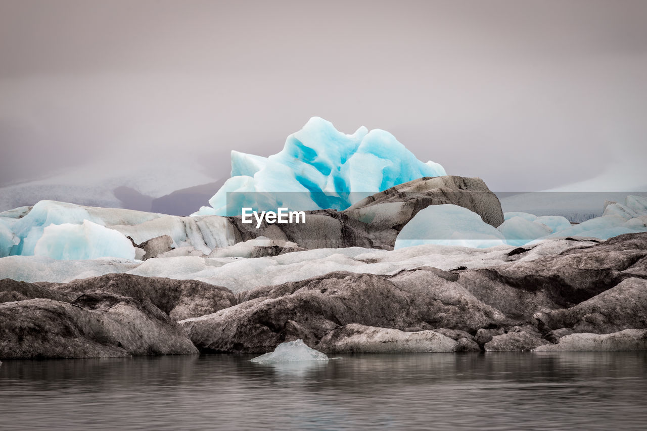 SCENIC VIEW OF FROZEN SEA