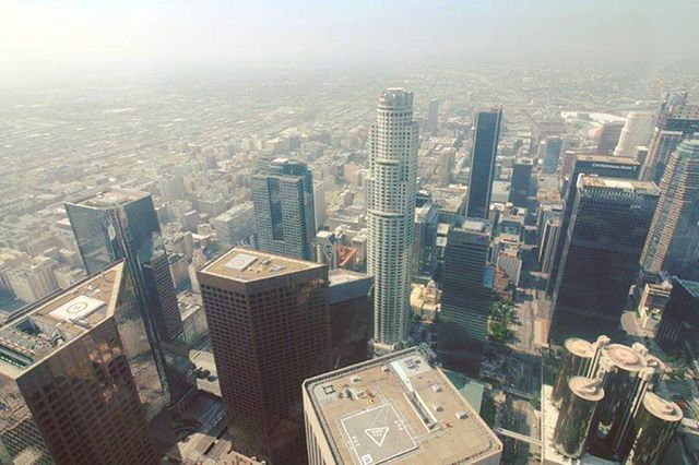 HIGH ANGLE VIEW OF CITYSCAPE