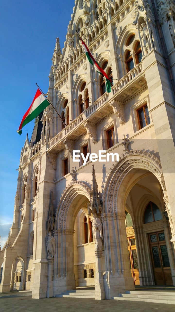 Low angle view of parliament building